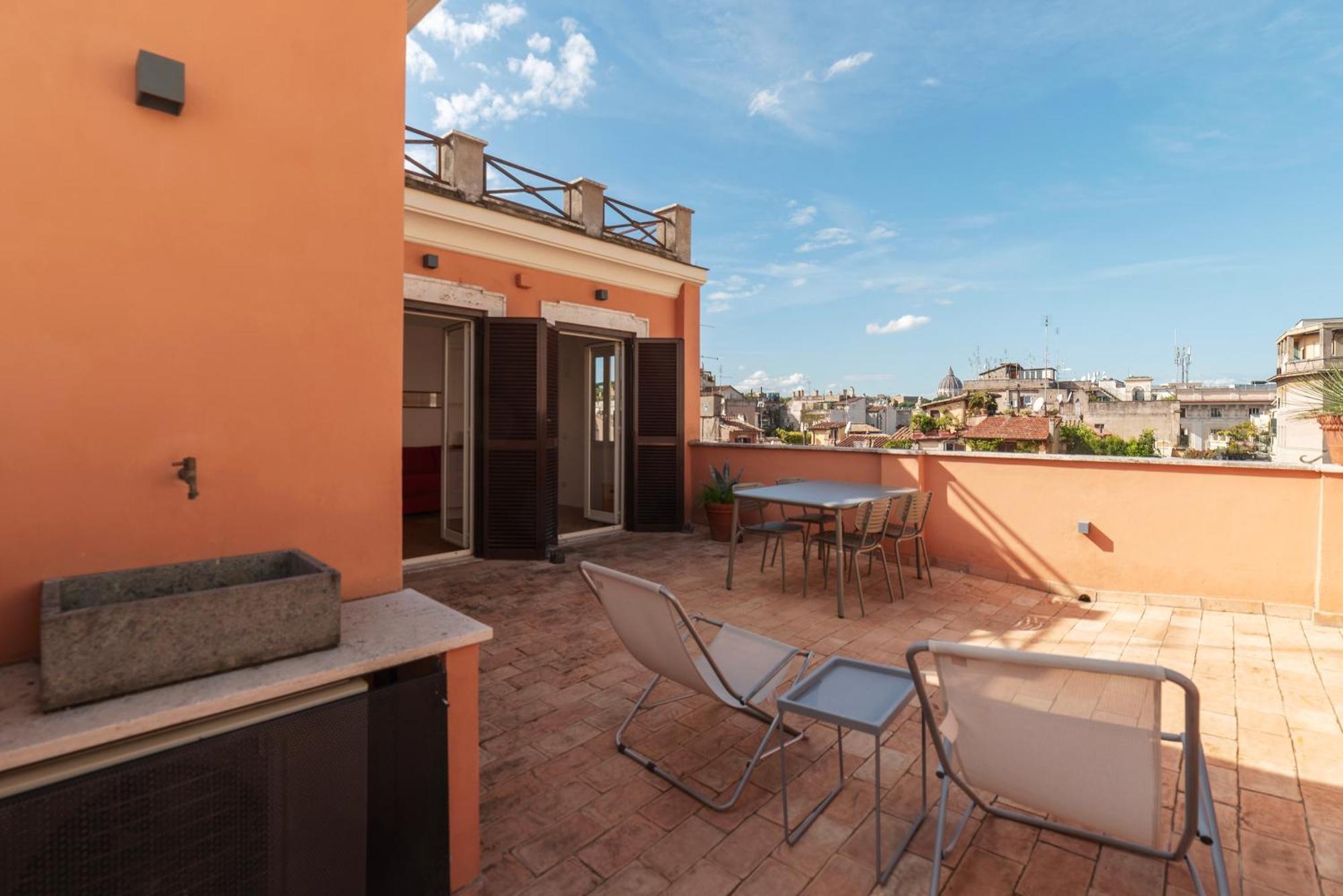 Apartment With Terrace In Via Del Pellegrino - FromhometoРим Екстериор снимка